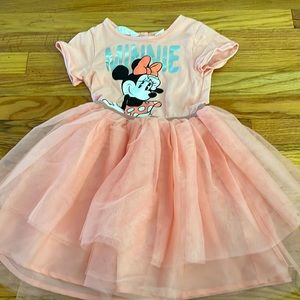H&M Disney Minnie Printed Tule Dress